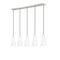 Z-Lite Farrell 5 Light Linear Chandelier, 6in. W x 11in. H, Brushed Nickel 3043P6-5L-BN - alternate 3